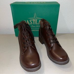 New With Box Eastland Women's Bandana Faux-leather lace-up boots brown Size 11M